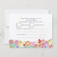 RSVP Wedding Summer Spring Flowers