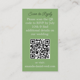 RSVP with a QR Scan Card
