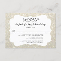 RSVP Your Day Glitter Fab White Gold