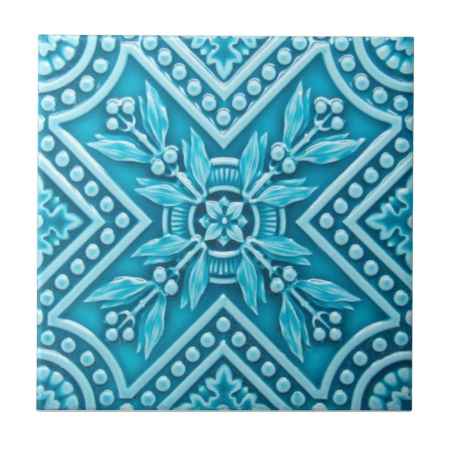 RT032 Faux-Relief Antique Reproduction Tile (Front)