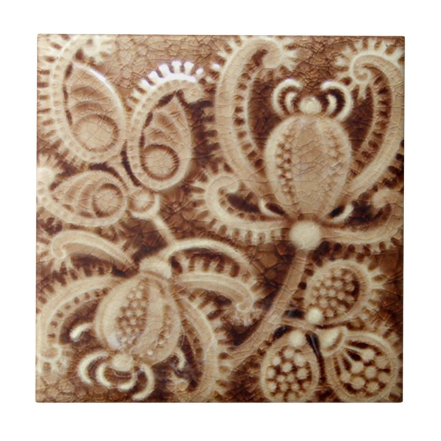 RT039 Faux-Relief Antique Reproduction Tile (Front)