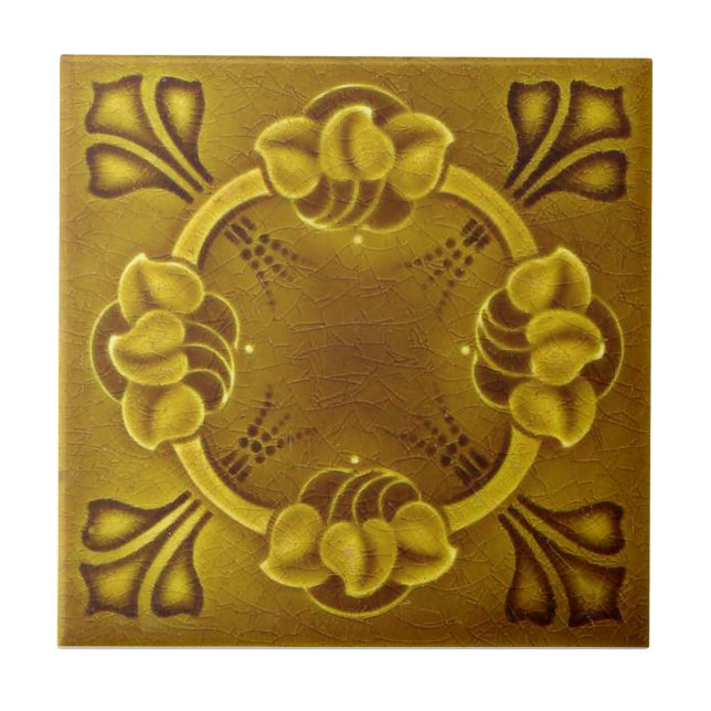 RT052 Faux-Relief Antique Reproduction Tile (Front)