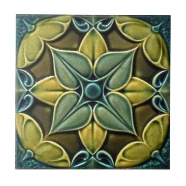 RT061 Faux-Relief Antique Reproduction Tile (Front)
