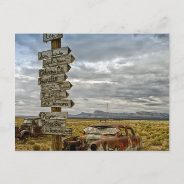 RT 66 Arizona Desert Postcard (Front)