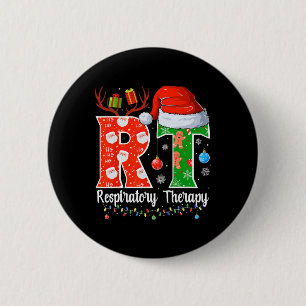 Rt Christmas Respiratory Therapy Christmas Rt Xmas 6 Cm Round Badge