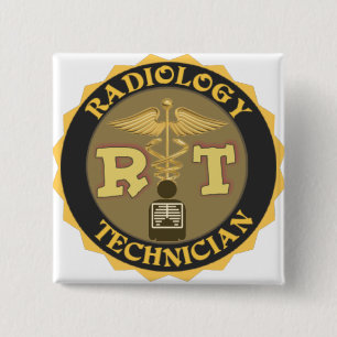 RT RADIOLOGY TECHNICIAN BADGE - LOGO