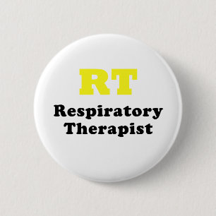 RT Respiratory Therapist 6 Cm Round Badge