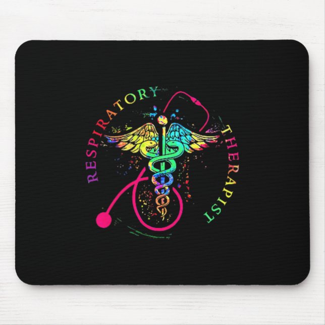 RT Respiratory Therapy Therapist Funny RT Care Mouse Pad (Front)
