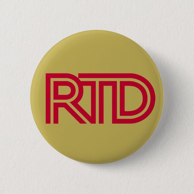 RTD Mining 6 Cm Round Badge (Front)
