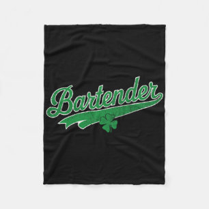Rtending Rtender Beer Shamrock Irish St. Patrick’s Fleece Blanket
