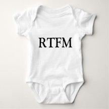 RTFM Read the ******* Manual Funny Newborn T-Shirt