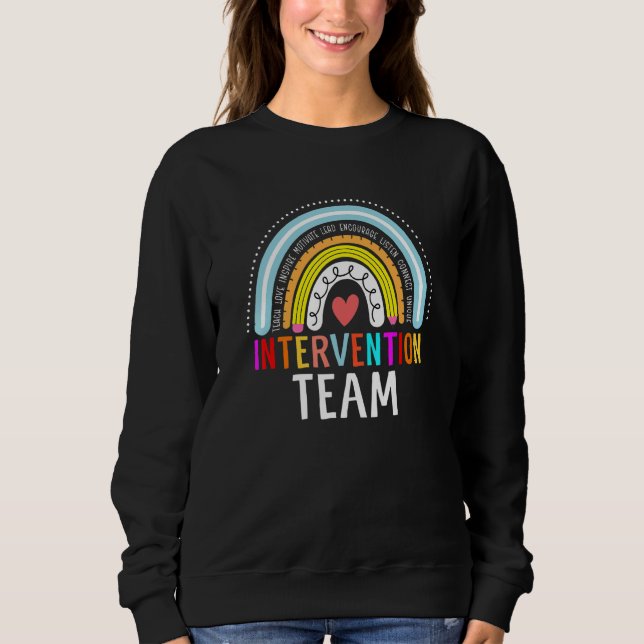 Rti Team Response Intervention Teacher School Team Sweatshirt (Front)