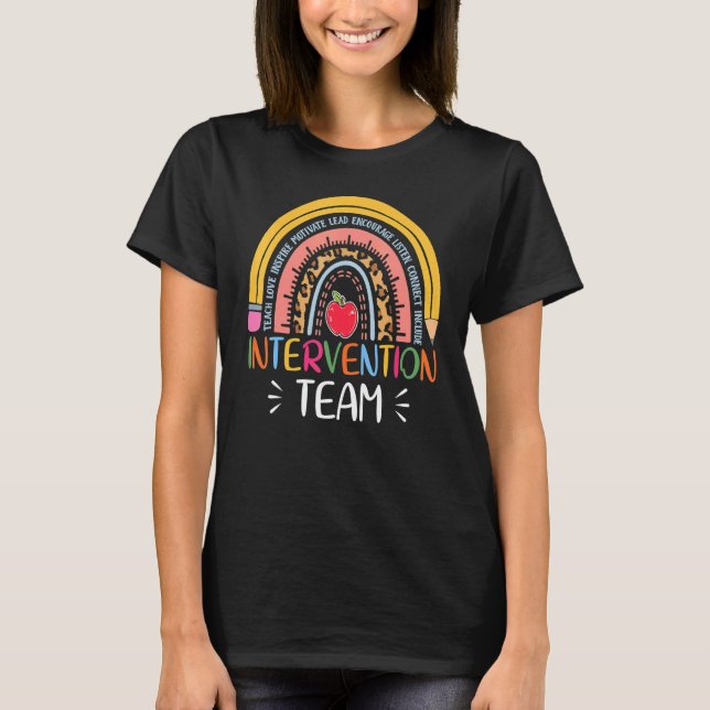 Rti Team Response Intervention Teacher School Team T-Shirt (Front)