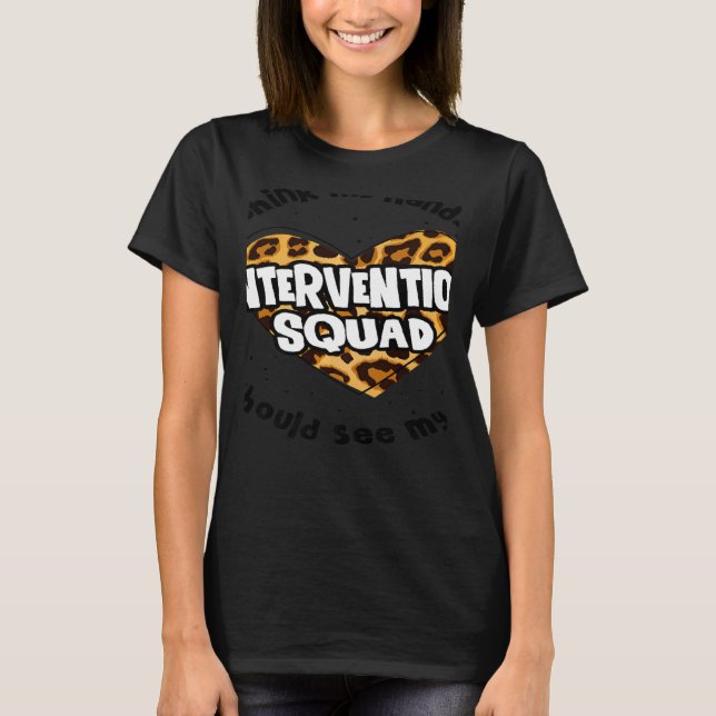 RTI Team Response Teacher Back to School Intervent T-Shirt (Front)