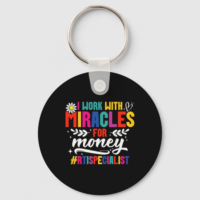 Rti Team Rti Crew Miracle Response Intervention Te Key Ring (Front)