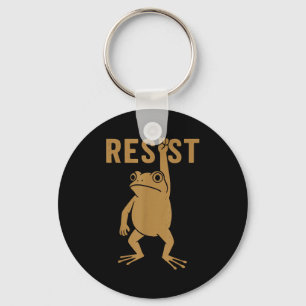 Rtland Frog Funny City Art - Rtland Frog Protest Key Ring