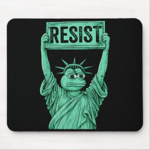 Rtland Frog Funny City Art - Rtland Frog Protest  Mouse Pad