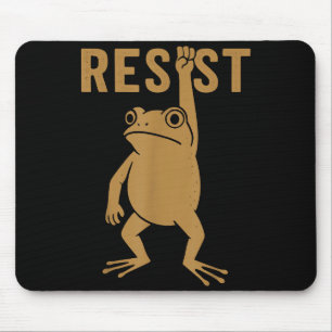Rtland Frog Funny City Art - Rtland Frog Protest  Mouse Pad