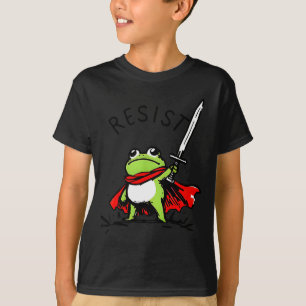 Rtland Frog Protest Resist Funny Frogs Activist  T-Shirt