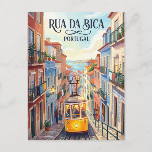 Rua da Bica de Duarte Belo Portugal Postcard