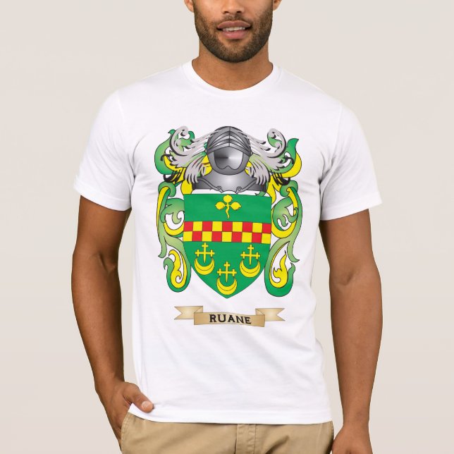 Ruane Coat of Arms (Family Crest) T-Shirt (Front)
