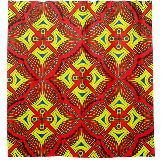 Rub-a-Dub-Dub Colourful 3D Shower Curtain – Vibran (Front)
