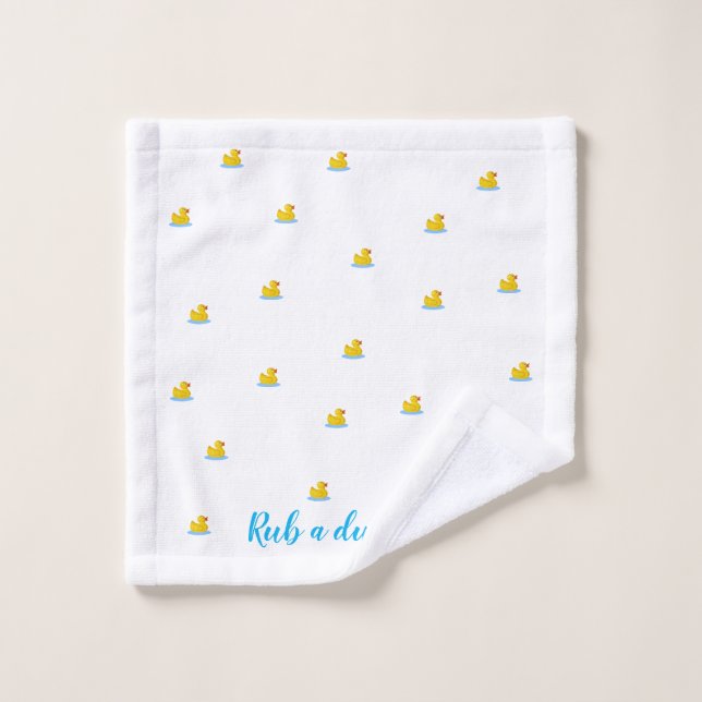 Rub A Dub Dub Duck Washcloth Wash Cloth (Wash Cloth)
