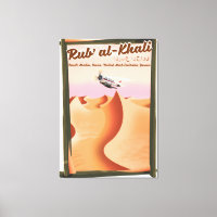 Rub' al Khali Saudi Arabia vacation poster.