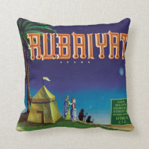 Rubaiyat Redlands California Vintage Label Art