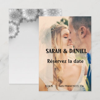 Ruban de charme sauver les cartes de date save announcement