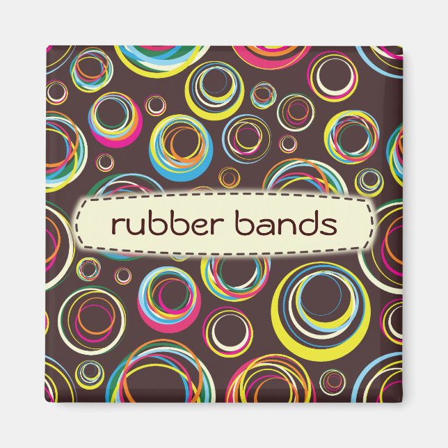 rubber bands - beige magnet (Front)