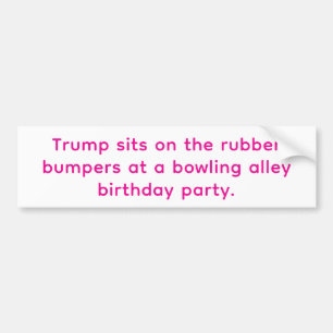 Rubber Bumper Trump Hankamer Artjunkhaus Comic Art Sticker