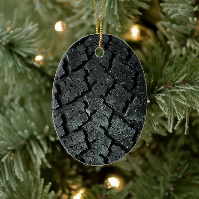 Rubber Car Truck Auto Tire Ceramic Tree Decoration (Tree)