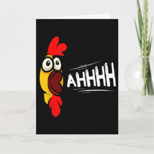 Rubber Chicken Costume Ahhhh Toy Rubber Chicken Card