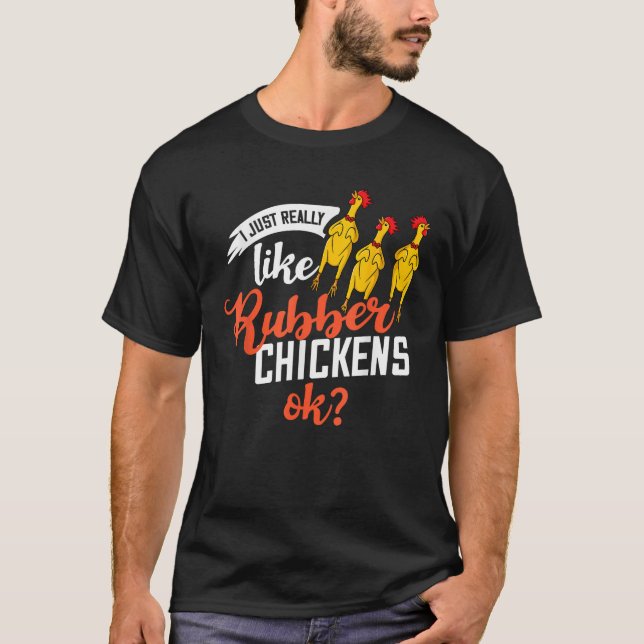 Rubber Chicken Screaming Costume T Shirt (Front)