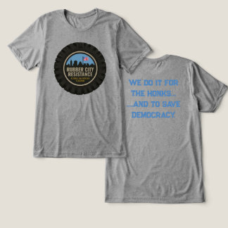 Rubber City Resistance t-shirt, two sided  Tri-Blend Shirt