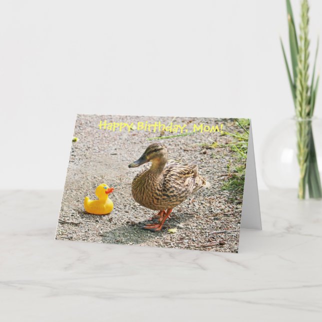 Rubber Duck and Mother Duck Card (Front)