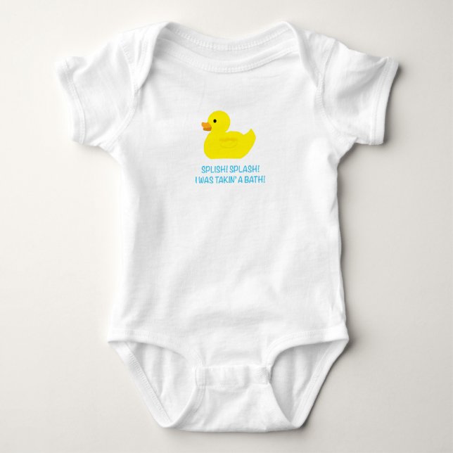 Rubber Duck Baby Bodysuit (Front)