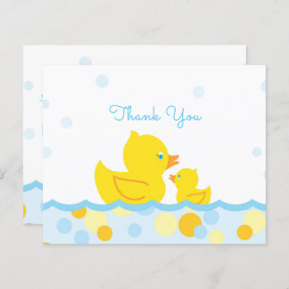 Rubber Duck Baby Shower Thank You