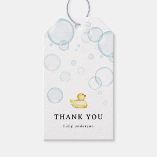 Rubber Duck Baby Shower Thank You Favour tag
