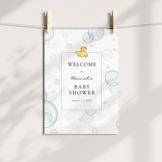 Rubber Duck Baby Shower Welcome Sign (Creator Uploaded)