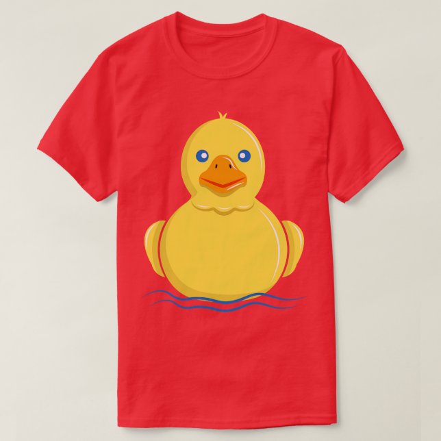 Rubber Duck Bath Toy TShirt Ducky Plastic Yellow Q (Design Front)