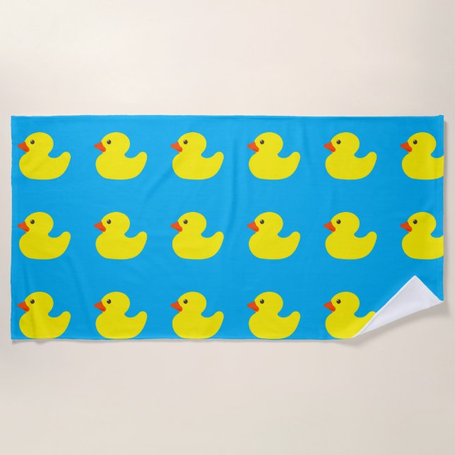 Rubber Duck Beach Towel (Front)