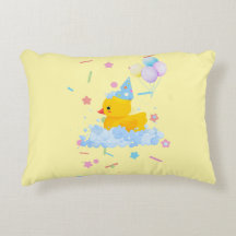 Rubber Duck Birthday with Bubbles and Confetti