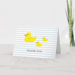 Rubber Duck Blue Stripe Card