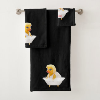 Rubber Duck Bubble Bath - Pond Bombshell Stars Bath Towel Set
