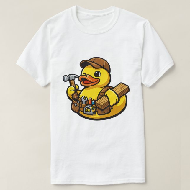 Rubber Duck Carpenter T-Shirt (Design Front)