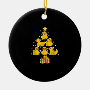 Rubber Duck Christmas Tree Duckie Quack Christmas Ceramic Tree Decoration