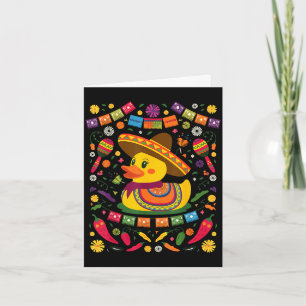 Rubber duck cinco de mayo card