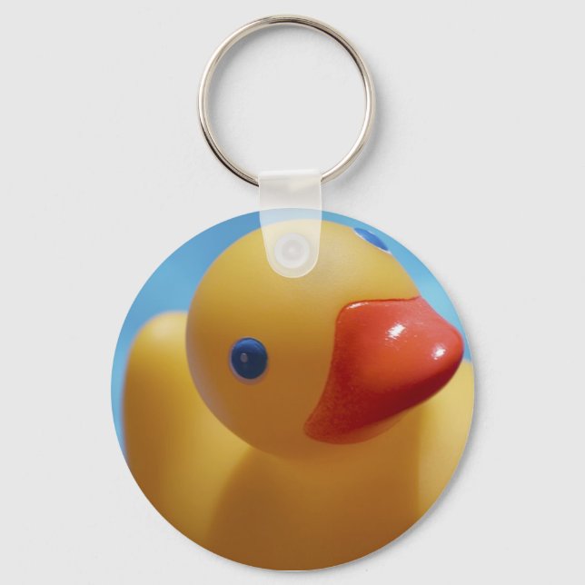Rubber Duck Close-Up Key Ring (Front)